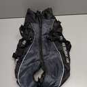 Reflective & Warm Winter Dog Coat, Adjustable Fleece Jacket with Buckle Closure & Turtleneck, Cold Weather Coats (Grey, 4XL)