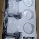 Lanhall 3Light Black Bathroom Light Fixture Over Mirror Modern Farmhouse Bathroom Vanity Light Vintage Wall Lighting with Clear Glass Shade for Bathroom, Bedroom, Hallway, Cabinet