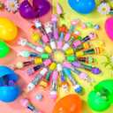 48 Pack Easter Eggs Bulk with Multicolor Pen in One - Easter Egg Fillers & Easter Party Favors, Non-Candy Basket Stuffers for Egg Hunt Gift