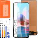 Screen for Xiaomi Redmi Note 10 Screen Replacement for Redmi Note 10s LCD Screen M2101K7AIM2101K7AG Touch Display Digitizer Assembly Repair PartsBlack Not Fit 5G Version