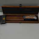 ENOKING Japanese Nakiri Knife, 7 Inch Vegetable Knife 5 Layer 9CR18MOV Clad Steel Cooking Knife for Kitchen, Super Sharp Kitchen Knife with Ebony Bolster African Rosewood Handle with Wooden Box