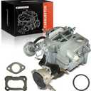 A-Premium 2 Barrel Carburetor Compatible with Rochester 2GC Chevrolet Chevy Small Block Engines 5.7L 350Cu 1970-1980, 6.6L 400Cu 1970-1975, Large Base
