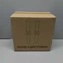 Wall Sconces Set of Two, Chrome Bathroom Sconces Wall Lighting with Clear Glass, Modern Sconces Wall Decor Set of 2 Bathroom Light fixtures for Mirror Living Room Hallway Bedroom