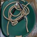 BeneLabel 1 Pack 500LB Capacity Heavy Duty Swing Seat with Wider Seat Board & Height Adjustable Rope from 4.8ft to 6.7ft Green Swing Set Swings for Backyard Patio Garden Playground