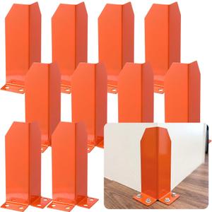 Hicarer 10 Pcs Corner Guards for Carpet Cleaning Orange Corner Protectors Wall Edge Baseboard Trim Guards, Avoid Scratching Scuffs Ease Install for Door Countertop Furniture Cabinet Protection