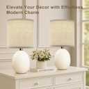 Mushroom Lamp Table Lamp for Bedroom,Desk Bedside Small Lamps for Living Room Night Stands,Mushroom Decor Cute Mini Modern Mid Century Lamps,Unique Aesthetic Home Living Room Decor (Cream)