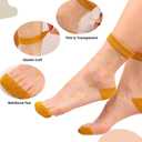 Sheer Ankle Socks for Women,Summer Thin Glass Socks