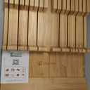 Utoplike In-drawer Knife Block Bamboo Kitchen Knife Drawer Organizer Large, Handle Steak knife Holder without Knives, Fit for 16 Knives and 1 Sharpening Steel (Knives & Sharpening Not Included)