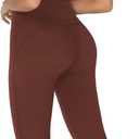 Sunzel High Waist Mini Flared Leggings for Women, Tummy Control Casual Flare Yoga Pants for Yoga Workout Gym (Medium)