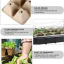 Aodaer 193 Pack Seed Starter Kit Including Seed Starter Tray Peat Pots for Seedlings with Plant Labels, Tool, Plastic Growing Trays Germination Tray Paper Seedling Cups for Indoor Outdoor Garden