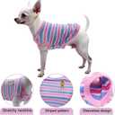 Puppy Clothes for Small Dogs - Cute Cotton Rib Dog Shirt, Sleeveless Breathable T-Shirt for Shih Tzu, Chihuahua, Yorkie, Summer Pet Outfit, Photo Shoot & Daily Wear（Large, Pink, Fits 8-11 lbs Pets）