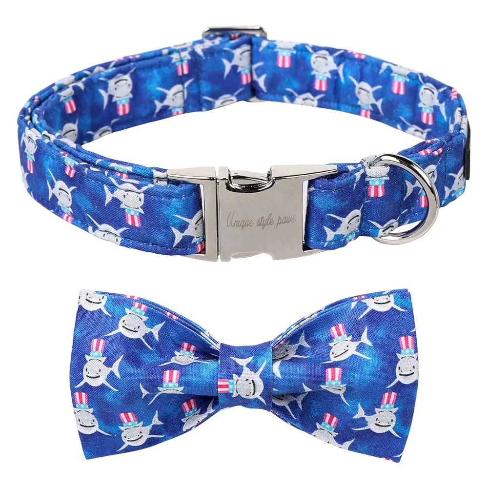 Unique style paws Independence Day Flag Dog Collar, Best for Small Medium Large Boys Girls Dogs