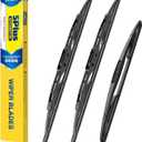 Windshield Wipers Replacement for Jeep wrangler JK 2008-2018, Jeep wrangler 2007-2017 Premium All Weather Front & Rear Wiper Blades 15"+15"+13"-OEM Original Factory Quality (Set of 3)