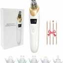 2026 Pore Vacuum with Camerafor, USB Rechargeable Blackhead Remover Vacuum,3 Levels Adjustable Pore Vacuum Blackhead Remover, 2Suction Heads,Face Vacuum Pore Cleanser for Women & Men-White