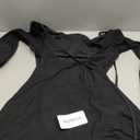 LOMON Womens Dresses Sexy Mesh Bell Sleeve Boat Neck Date Night Y2k Going Out Bodycon Mini Short Dress XS-XL (Medium, Black)