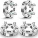 GDSMOTU 4Pcs 4x100 to 4x108 Wheel Spacers 1 inch 67.1mm Wheel Adapters for Chevy for Aveo for Nova, for Honda for Civic for CRX, for Toyota for Corolla for Echo, 12x1.5 Sliver Aluminum Car Spacers