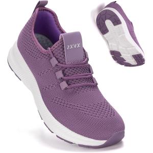 Wide Toe Box Shoes Women Non-Slip Wide Width Sneakers Ultra Light Extra Wide Road Running Shoes for Women Breathable Tennis Walking Gym Workout Trainer 6-12