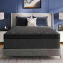 King Mattress, 12 Inch Luxury Hybrid King Size Mattress in a Box, Medium Firm Mattresses with Cooling Gel Memory Foam & Pocket Springs, Double Additional Support, 365-Night Trial