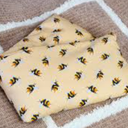 Swooflia Microwave Heating Pad for Warm Cold Compress - Lavender Flaxseeds Bags Hot Pack for Heat Therapy Chronic Pain Relief Back Cramps Shoulders Neck Women, Bee Detachable Stuffed Cover