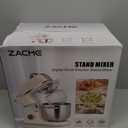 ZACME 7 Quart Stand Mixer Aluminum Die Casting, 650W 12 Speed Tilt-Head Kitchen Electric Stand Mixer, Household Food Mixer with Stainless Steel Bowl, Dough Hook, Whisk and Beater-Pistachio