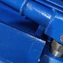 10 Ton Hydraulic Shop Press with Pressure Gauge & Plate, Heavy Duty H-Frame Benchtop Press with Height Adjustable Working Table for Auto Repair, Metalworking, Manufacturing, Blue