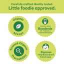 Plum Organics - 6+ Months Organic Baby Food Variety Pack - 3 Flavors - Non-GMO - Fruit & Veggie Blends On-The-Go Pouches for Baby and Toddler Meals - Quality Tested Ingredients - 4 oz (Pack of 18) (EXP 08/12/26)