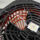 Battery Operated Fan for Milwaukee M18 battery, Portable Fan with AC Adapter & LED Lights, 4 Speeds & Hook, Cordless/Camping/Battery Powered fan, for Outdoor Jobsite (Battery Not Included)