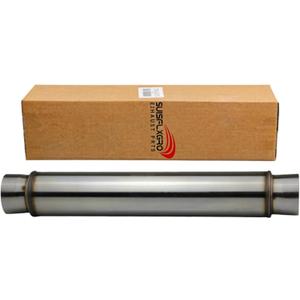 Exhaust Resonator, Straight Gasflow Design, Quiet and Deep Sound Muffler, Made of 100% Stainless (2.25X 18/22 )