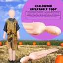 2 Pack 60 Inch Halloween Inflatable Body Inflatable Mannequin Full Body Blow up Halloween Body Prop DIY Fake Scary Prop Decorations for Halloween Decor Display