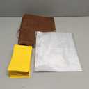 Seed Packet Organizer Binder, Garden Planner Packet with 25 Pack Clear Pocket Sleeves(Slot 3.9" x 5.5") 50Pcs Seed Storage Envelopes, Fit for Standard Seed Packets (Brown)