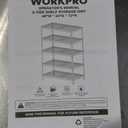 WORKPRO 5-Layer Heavy Duty Metal Storage Rack, 48W x 24D x 72H, Adjustable Shelving Unit with 4000 lbs Total Load Capacity, for Garage, Kitchen, Bathroom, Warehouse