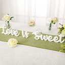 Love Is Sweet Table Decor Hollow Sign Wooden Love Is Sweet Sign for Dessert Table Freestanding Wood Is Wooden Letter Top for Wedding Shelf (White)