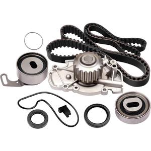 Timing Belt Kit including timing Belt water pump with gasket tensioner bearing etc,OCPTY Compatible for 90 91 92 93 94 95 96 97 Honda Accord/95 96 97 Honda Odyssey/96 97 Isuzu Oasis