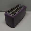 bella 4 Slice Slim Toaster, Fits-anywhere Kitchenware, 6 Setting Shade Control with Reheat & Cancel Buttons, Fits Sourdough, 10 Long Slot, Anti Jam & Auto Shutoff, 900 Watt, Plum