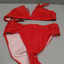 SUUKSESS Women High Waisted High Cut Bikini Set Sexy Triangle Two Piece Swimsuits (M)