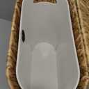 Coeusy Wicker Bathroom Trash Can with Lid,Narrow Rattan Waste Basket with Removable Liner Bucket,Slim Woven Water Hyacinth Garbage Can for Bedroom,Office,Small Spaces,3 Gallon