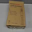 Bonsenkitchen Hand Blender, Immersion Blender with 2 Mixing Speed, Portable Electric Handheld Stick Mixer with Stainless Steel Blades for Soup, Smoothie, Puree, Baby Food, Red