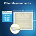 Filtrete 20x20x1 Air Filter MERV 5, 6-Pack AC Furnace HVAC Filters for Home, MPR 300 Basic Dust Defense, Pleated Electrostatic Removes Lint & Dust (Actual Size 19.69x19.69x0.81 in)