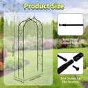 Garden Arbor 8Ft Arch Trellis for Climbing Plants Heavy Duty Thickened Metal Frame Trellises Yard Outdoor Backdrop Stand Party Event Decoration