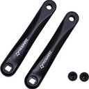 PROWHEEL Ebike Crank Arm in Square Hole,140MM/152MM/160MM/165MM/170MM/175MM Black Bike Crank Arm for Electric Bike, Mid Mounted Motor, Torque(1 Pair)