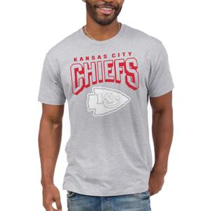 Junk Food Clothing x NFL - Bold Logo - Short Sleeve Fan Shirt for Men and Women - Officially Licensed NFL Apparel (Small, Grey)