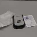 Puroma Key Lock Box, Portable Combination Lockbox Wall-Mounted Key Storage Box for House Keys, Resettable Code Safe Security Lock Box for Home, Office, Apartment Spare Key Storage (1 Pack, Gray)