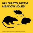 Victor Rat Poisoning for Inside & Outdoor Use - Kills Rats, Mice, Meadow Voles, Mouse Poisoning for Indoor & Outside Areas, Ready-to-Use, Yellow, M925, 4 lbs