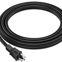 1 Pack 6FT Extension Cord Outdoor 16 AWG Heavy Duty Power Cord 3 Prong SJTW, NEMA 5-15P to NEMA 5-15R, Power Cable for Indoor and Outdoor Use, ETL Listed
