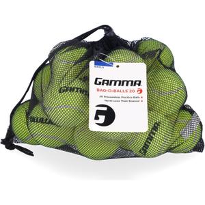 Gamma Pressureless Tennis Ball Bags, 10, 12, 18, 20 Pack Sizes, Tennis Lessons & Practice, Longer Durability & More Bounce, Colored Tennis Balls, Training, Coaching. Indoor & Outdoor Balls