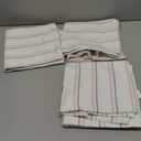 Medline Candystripe Stripe Baby Blanket, Classic Design, 100% Cotton, Soft, Cuddly, Swaddling, 36" x 36", 3 Count