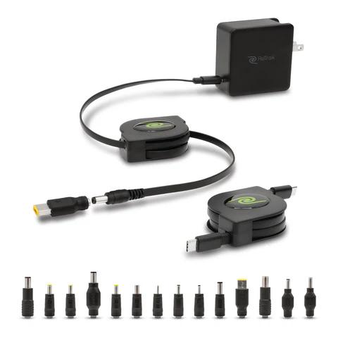 ReTrak UNIVERSAL USB-C LAPTOP CHARGER+14 ADAPTER TIPS 6.6 Ft Cables