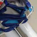 Tommy Bahama 6' UPF 50+ Tilt Beach Umbrella with Wind Vent and Carry Bag, Red and Blue Stripe