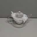 CnGlass 33.8oz Glass Teapot with Removable Infuser,Stovetop Safe Tea Kettle,Blooming & Loose Leaf Tea Pot