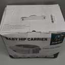 HKAI Baby Hip Carrier, Baby Carrier with Adjustable Waistband & Breathable Mesh, Ergonomic Carrier with Non-Slip Hip Seat Surface for Newborns & Toddlers (Light Grey)